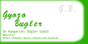 gyozo bugler business card