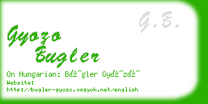 gyozo bugler business card